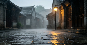 济南落雨，万物借我片刻安静